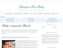 Tablet Screenshot of bargainbinbetty.com